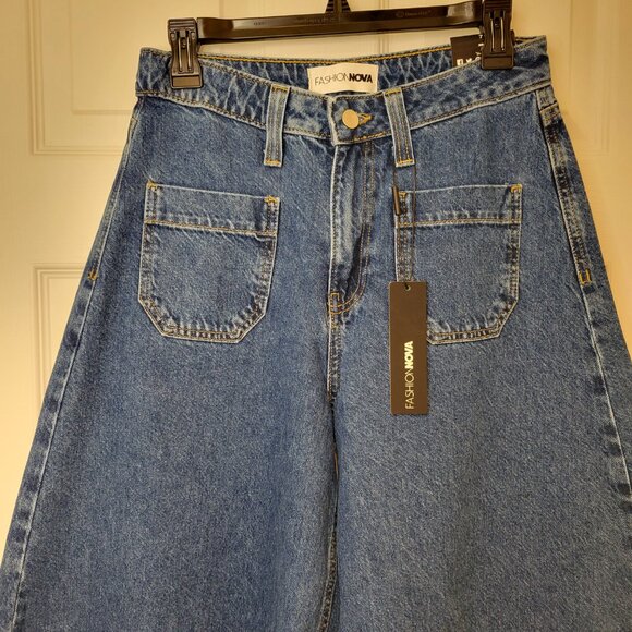 Palazzo High Rise/Waist Jeans NWT Sz 7 - Picture 7 of 12